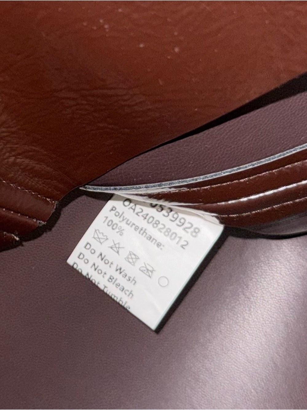 Commense Burgundy Faux Leather A Line Mini Skirt High Waist Womens XS EUC READ - Picture 8 of 11